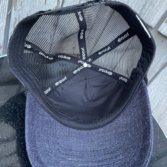 Rip Curl Surf Apparel Trucker Hat Dark Purple Black Mesh Surfer - Picture 5 of 6